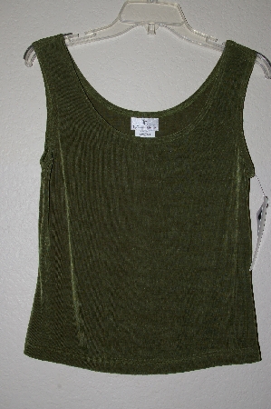 +MBADG #9-075  The Travel Collection Olive Green Stretch Tank"