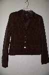 +MBADG #9-225  "Calvin Klein Jeans DK Brown Fancy Corduroy Blazer"
