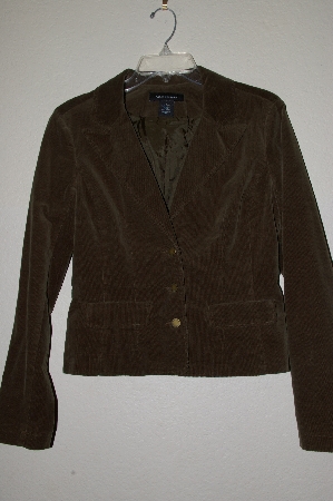 +MBADG #9-229  "Calvin Klein Jeans Dark Green Fancy Corduroy Blazer"