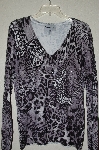+MBADG #9-235  "Pamela McCoy Fancy Black Butterfly Embelished Sweater"