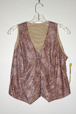 +MBADG #18-081  "Banjo Dallas Texas Fancy Snake Skin Pattern Vest"