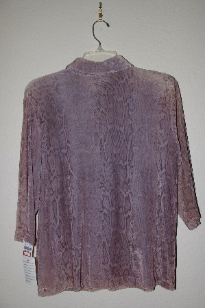 +MBADG #18-084  "Clio Fancy Snake Skin Print Stretch Top"