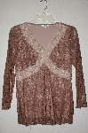 +MBADG #18-100  "Moa & Moa Fancy Brown Lace Top"