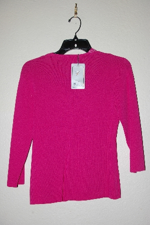 +MBADG #18-162  "Felicity Fancy Hot Pink Beaded Sweater"