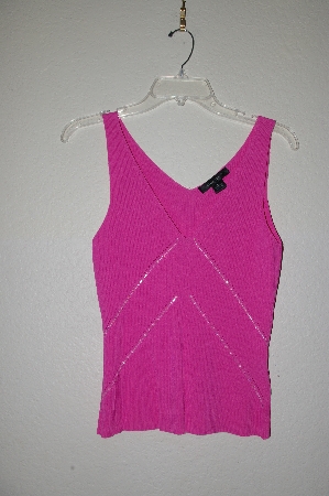 +MBADG #18-212  "C'est City Pink One Of A Kind Hand Beaded Knit Tank"