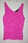 +MBADG #18-212  "C'est City Pink One Of A Kind Hand Beaded Knit Tank"