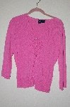 +MBADG #18-313  "Star City Fancy Rhinestone Button Pink Cardigan"