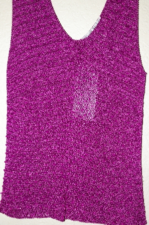 +MBADG #18-270  "Sophie Chang Fancy Purple Crochet & Bead Tank"
