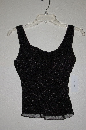 +MBADG #52-426  "Papillon Fancy Black Bra Top Tank"