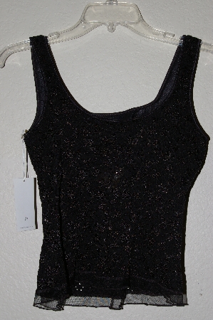 +MBADG #52-426  "Papillon Fancy Black Bra Top Tank"