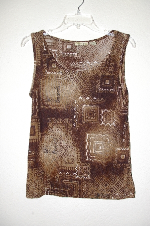 +MBADG #52-363  "Islander Fancy Brown Stretch Tank"