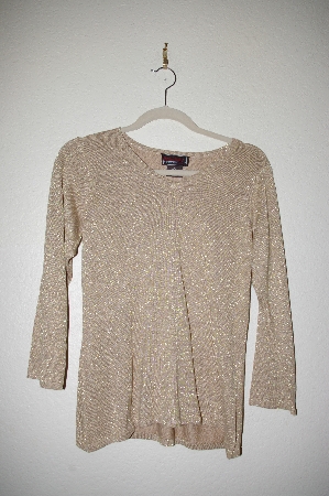 +MBADG #52-322  "Bradley By Bradley Bayou Gold Silk/Cashmere Blend Sweater"