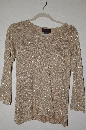 +MBADG #52-322  "Bradley By Bradley Bayou Gold Silk/Cashmere Blend Sweater"