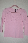 +MBADG #52-273  "Venini Pink Glass Pearl Embelished Sweater"