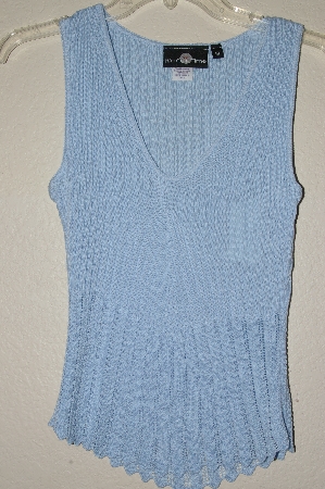 +MBADG #52-245  "It's Our Time Fancy Blue Knit Shell"