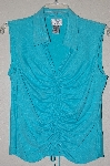 +MBADG #52-236  "Vision Apparel Fancy Blue Stretch Top"