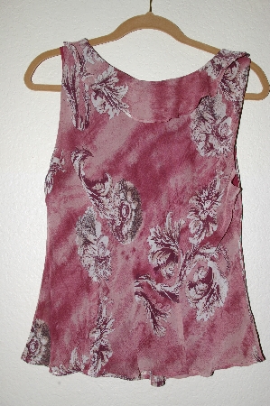 +MBADG #52-232  "Newsworthy Antique Pink Floral Tank"