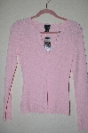 +MBADG #52-222  "I.N.C International Concepts Pink Knit Button Front Sweater"