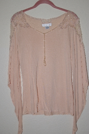 +MBADG #52-208  "Newport News Fancy Pink Embelished Top"