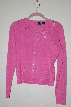 +MBADG #52-173  "Star City Pink Fancy Embroidered Cardigan"