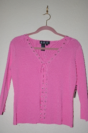 +MBADG #52-169  "J.A.C. Fancy Pink Tie Front Top"
