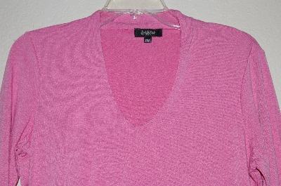 +MBADG #52-130  "Peck & Peck Pink Stretch 3/4 Sleve Top"