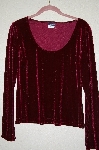 +MBADG #52-119 "Boston Proper Red Velvet Pullover Top"