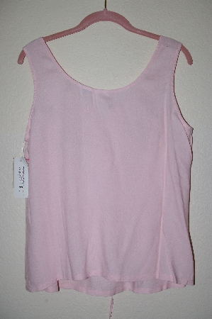 +MBADG #52-066  "Together Fancy Rmbroidered Pink Rayon Tank"
