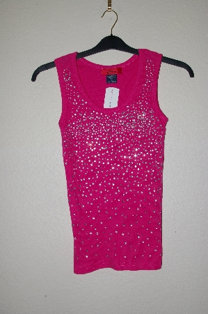 +MBADG #31-042  "Carina Fancy Pink Rhinestone Tank"