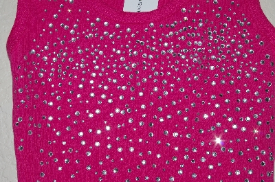 +MBADG #31-042  "Carina Fancy Pink Rhinestone Tank"