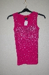 +MBADG #31-042  "Carina Fancy Pink Rhinestone Tank"