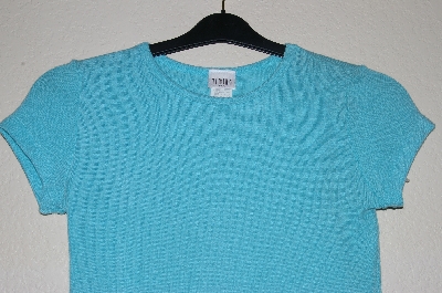 +MBADG #31-167  "Timing USA Blue Knit Short Sleve Top"