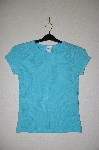 +MBADG #31-167  "Timing USA Blue Knit Short Sleve Top"