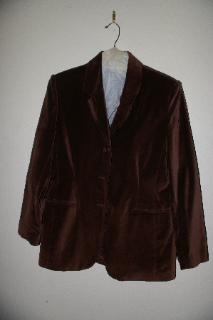 +MBADG #31-197  "Jessica Holbrook Brown Velveteen Blazer"