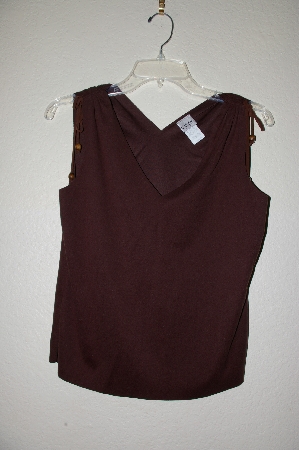 +MBADG #31-210  "Cozy USA Brown Suede Look Top"