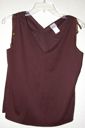 +MBADG #31-210  "Cozy USA Brown Suede Look Top"