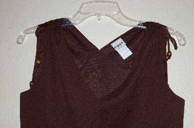 +MBADG #31-210  "Cozy USA Brown Suede Look Top"