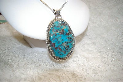 +MBA #LBTP  "Nice Large Blue Turquoise Pendant