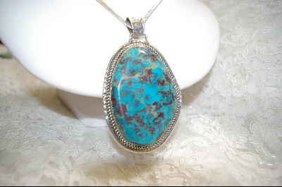 +MBA #LBTP  "Nice Large Blue Turquoise Pendant