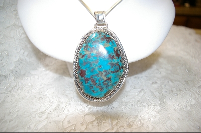 +MBA #LBTP  "Nice Large Blue Turquoise Pendant