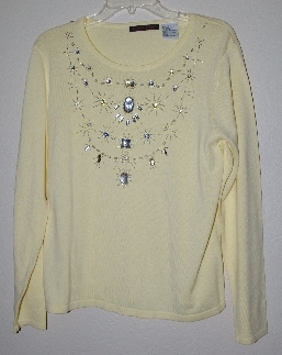 +MBADG #31-261  "Blaine Trump Fancy Beaded Sweater"