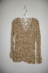 +MBADG #31-364  "Newport News Fancy Gold Crochet Cardigan"