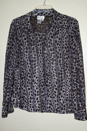 +MBADG #31-357  "Coldwater Creek Fancy Animal Print Shirt"