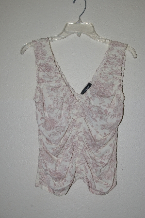 +MBADG #31-369  "Express Fancy Floral Stretch Top"