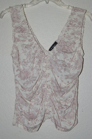+MBADG #31-369  "Express Fancy Floral Stretch Top"