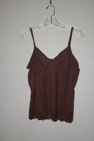 +MBADG #31-391  "Xhilaration Fancy Brown Suede Look Top"