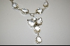 +MBA #7519   MBA #7519  "Big Beautiful Clear Crystal Quartz Sterling Necklace