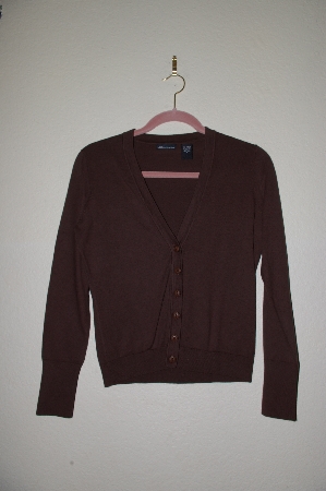 +MBADG #31-463  "Moda International Brown Stretch Cardigan"
