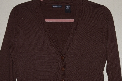 +MBADG #31-463  "Moda International Brown Stretch Cardigan"