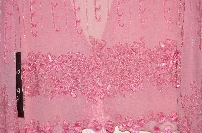 +MBADG #31-445  "Together Fancy Embelished Pink Silk Tie Bottom Jacket"